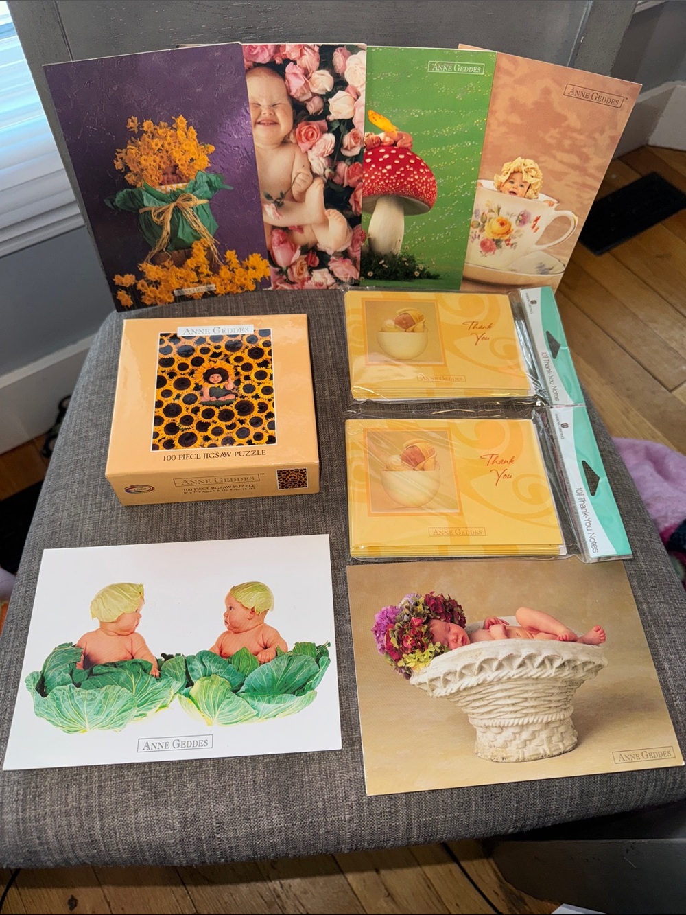 Anne Geddes Collection Cards Blank Thank You Puzzle
